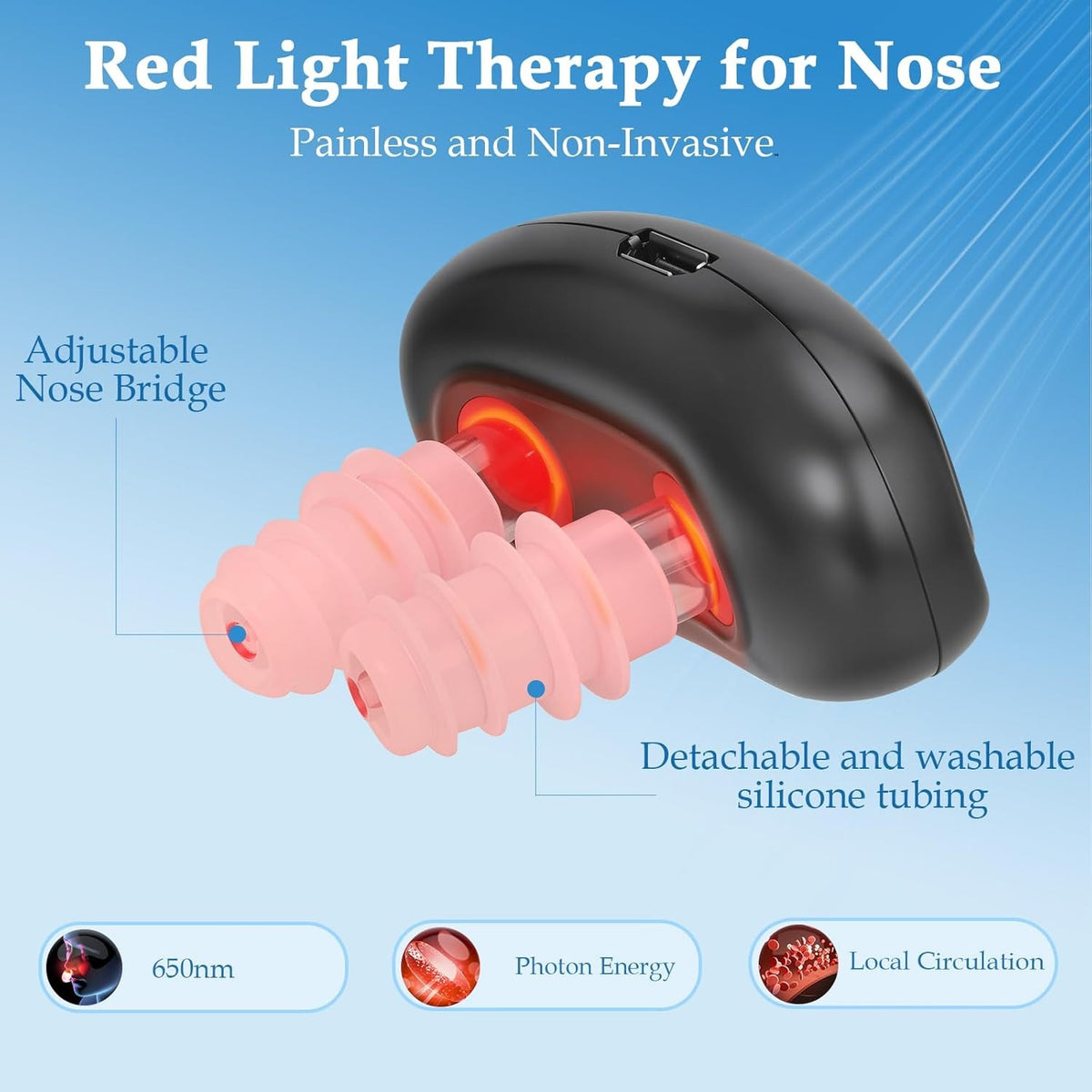 Red Light Nasal Therapy Device